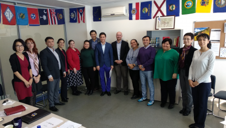 Staff at the American Councils office in Tashkent, Uzbekistan.